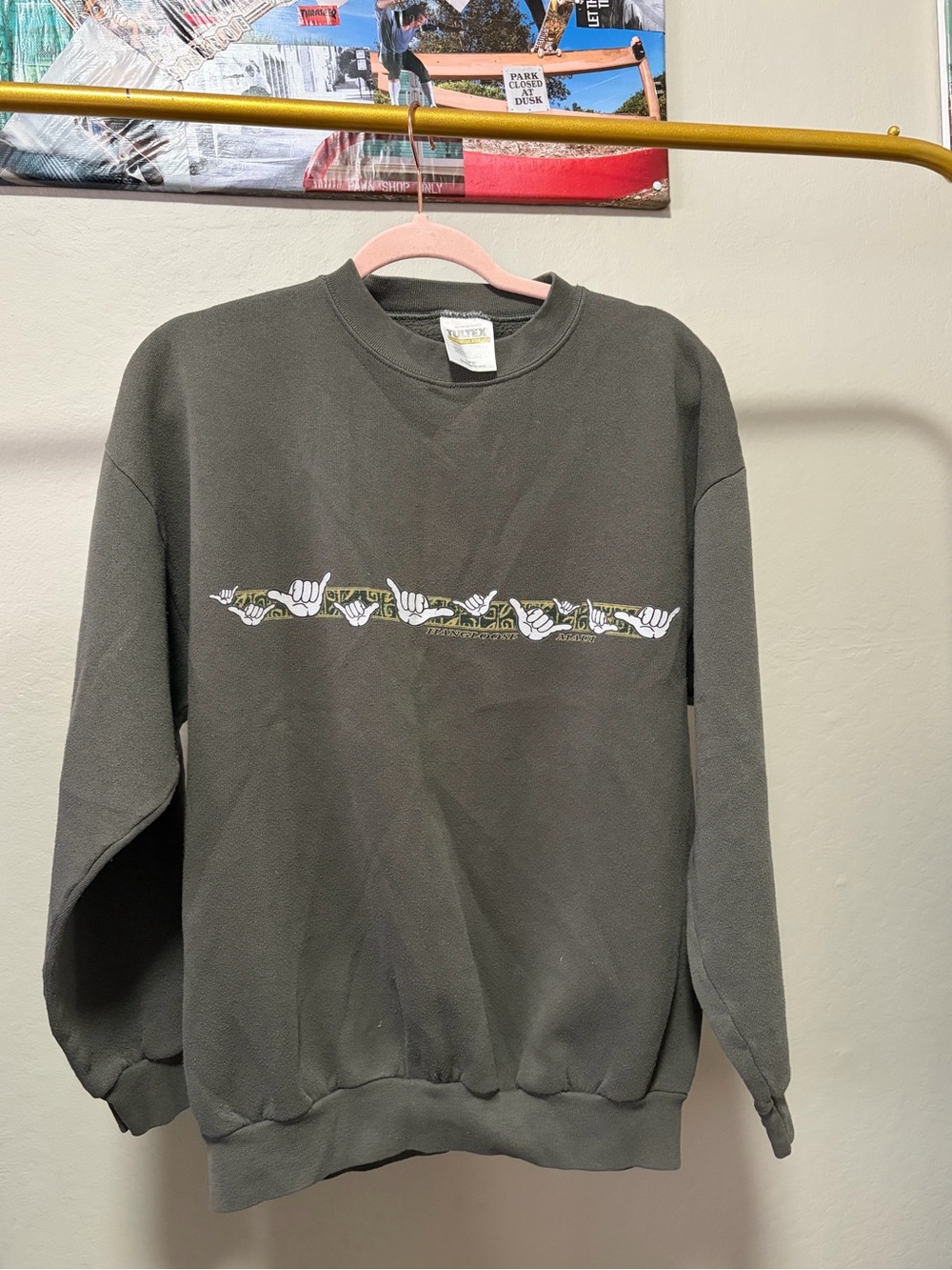 90s Vintage Tultex Surf Hangloose Crewneck Sweatshirt